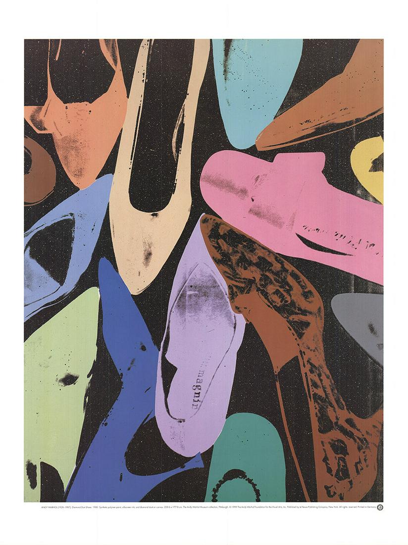 Andy Warhol - Diamond Dust Shoes - 1999 Offset Lithograph 31.5" x 23.5" (1 of 3)