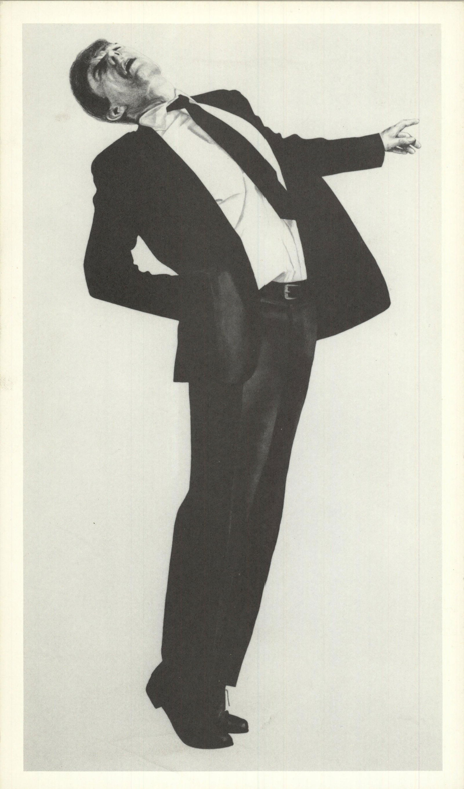 Robert Longo - Edmund - 1985 8.5" x 5": "Edmund" by Robert Longo, 1985 Postcard. Paper size is 8.5 x 5 inches, with an image size of 8 x 4.5 inches. The Postcard is from an unknown edition size. and is not framed. The condition was rated A-