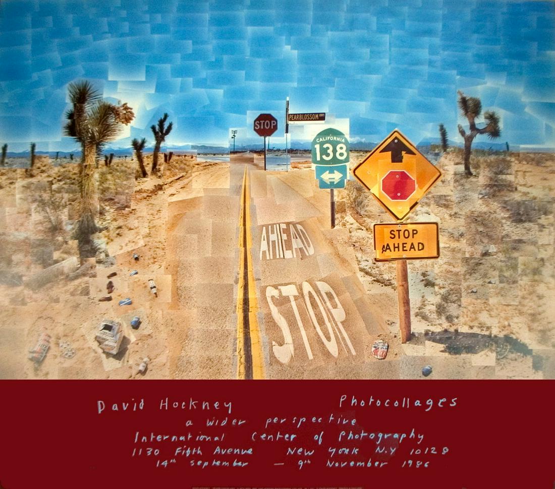 David Hockney - Pearblossom Highway - 1986 Offset Lithograph 32.25" x 36.5" (1 of 1)