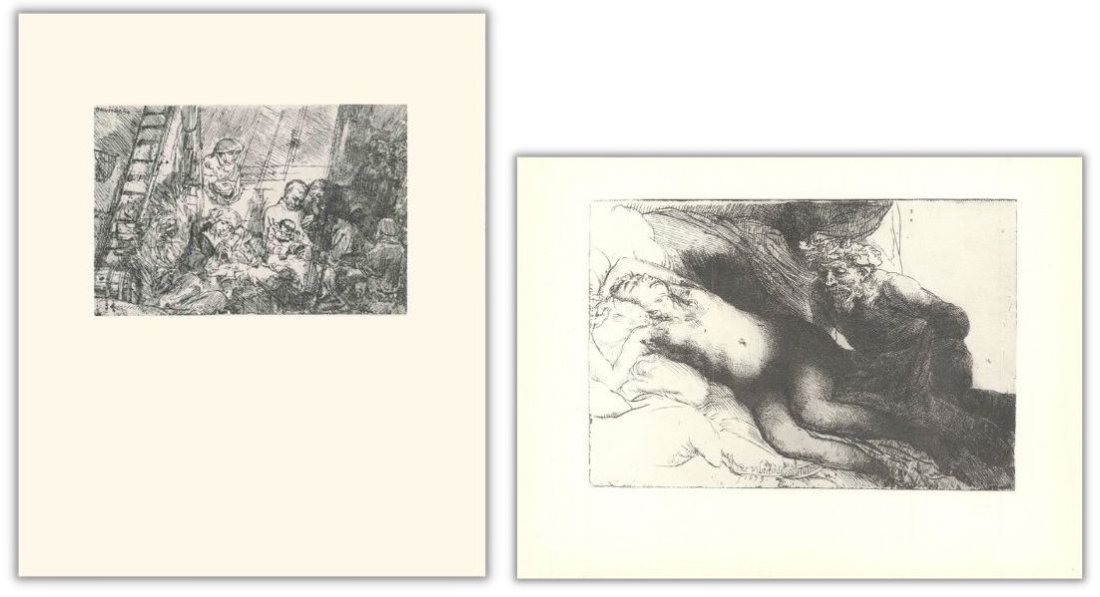 Bundle- 2 Assorted Van Rijn Rembrandt Dutch Master Lithographs (1 of 3)