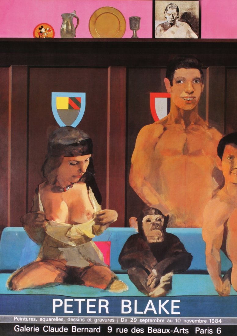 10 Blake 1984 Paintings & Drawings Posters: This is a pack of 10 Offset Lithographs by Blake, titled "Paintings and Drawings". The overall size of each Offset Lithograph measures 28.75 x 21 inches. The Offset Lithographs are Unsigned from an ed