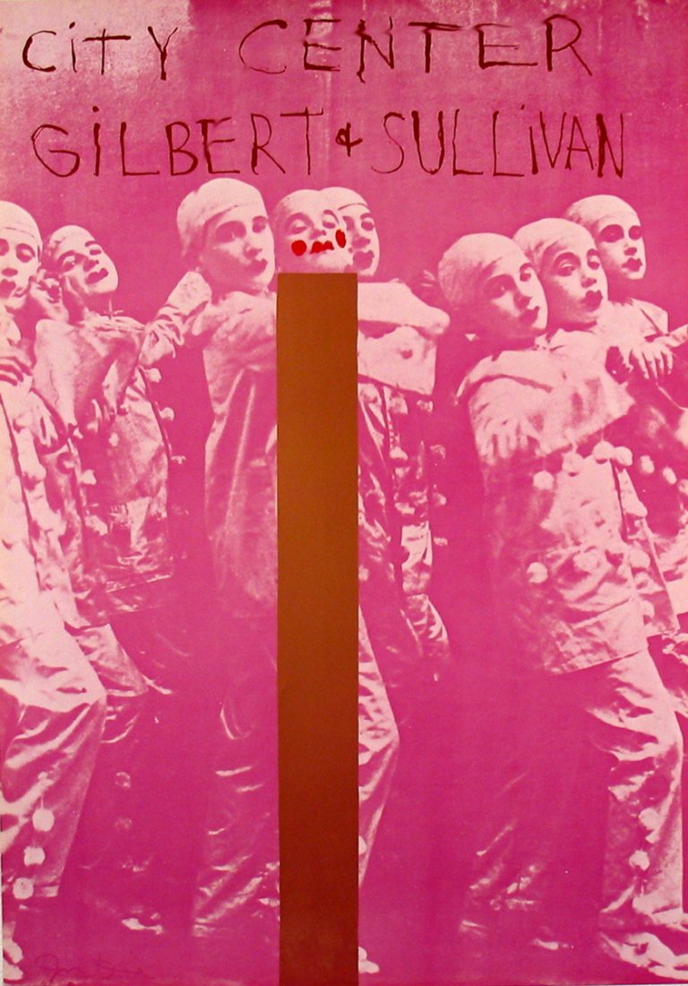 1968 Dine Gilbert And Sullivan Poster: Reference #: ULAW1059 Artist Name: Dine, Jim Title: Gilbert And Sullivan Medium: Offset Lithograph Edition Size: 1000 Year: 1968 Paper Size: 35 x 24.5 inches Image Size: 35 x 24.5 inches Condition: A: