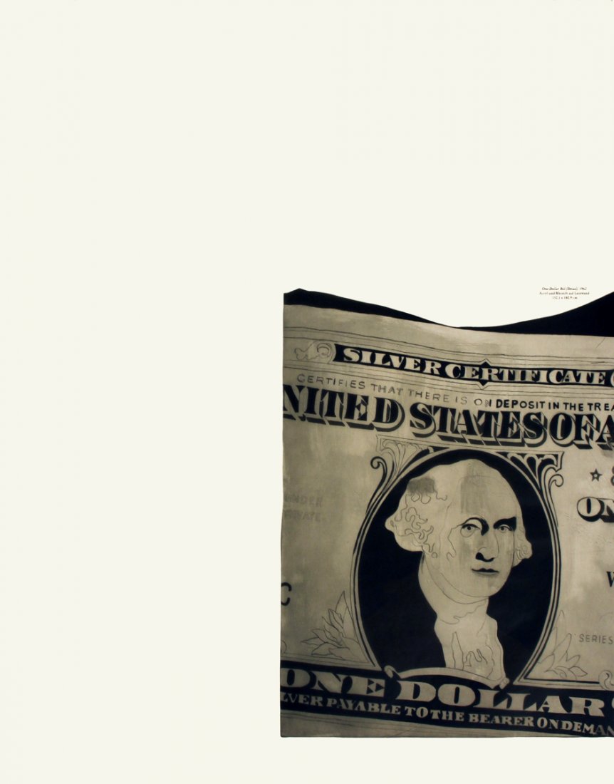 1990 Warhol One-Dollar Bill (Detail) Poster: Reference #: ULYY8920 Artist Name: Warhol, Andy Title: One-Dollar Bill (Detail) Medium: Offset Lithograph Edition Size: Unknown Year: 1990 Paper Size: 24.5 x 19 inches Image Size: 14 x 10.25 inches Co