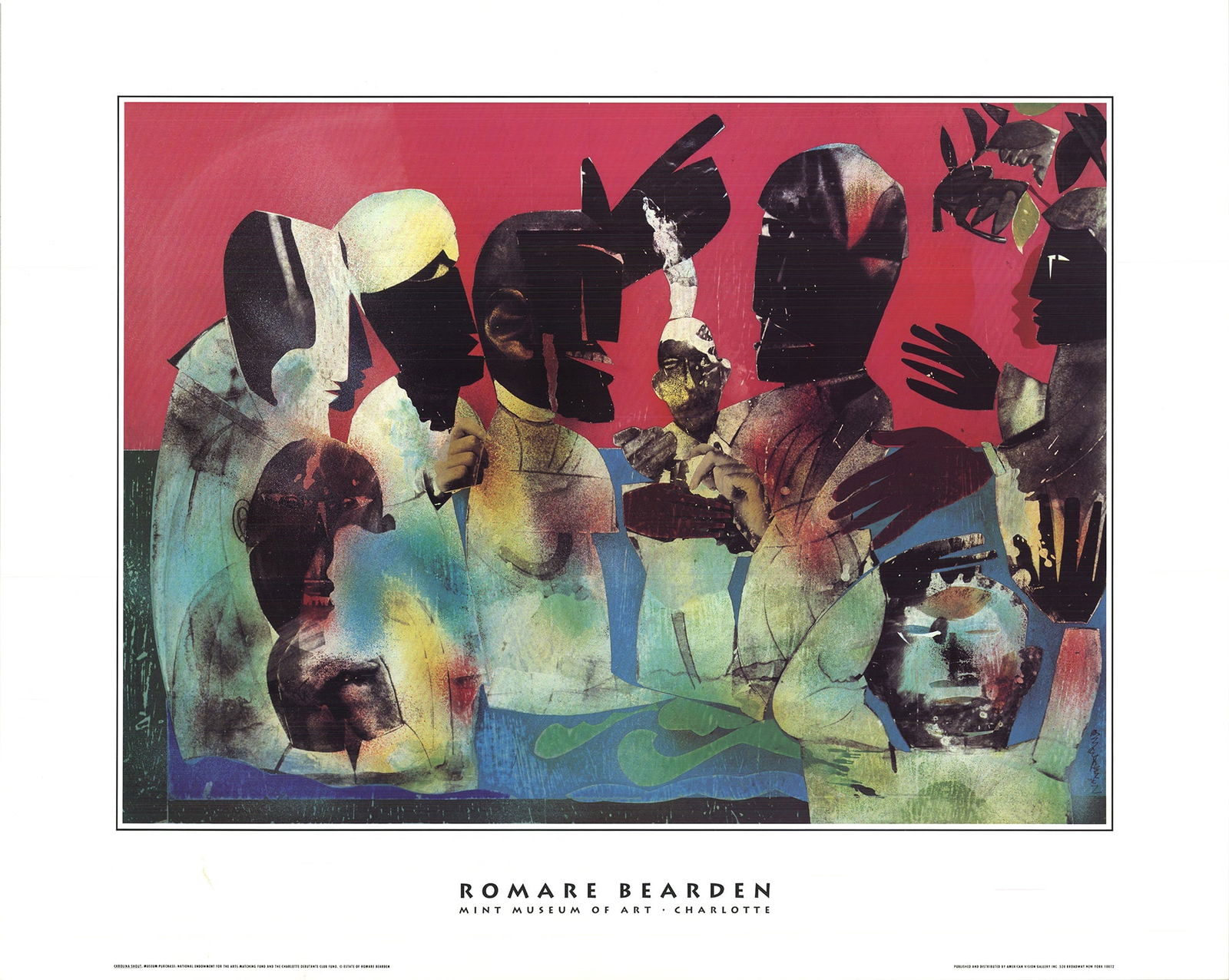 Romare Bearden - Carolina Shout - Offset Lithograph 24" x 30" (1 of 3)