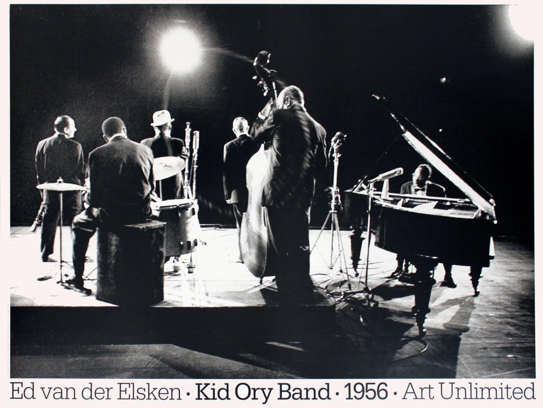 Ed van der Elsken - Kid Ory Band (1956) - 1990 Offset Lithograph 27.5" x 39.25" (1 of 1)