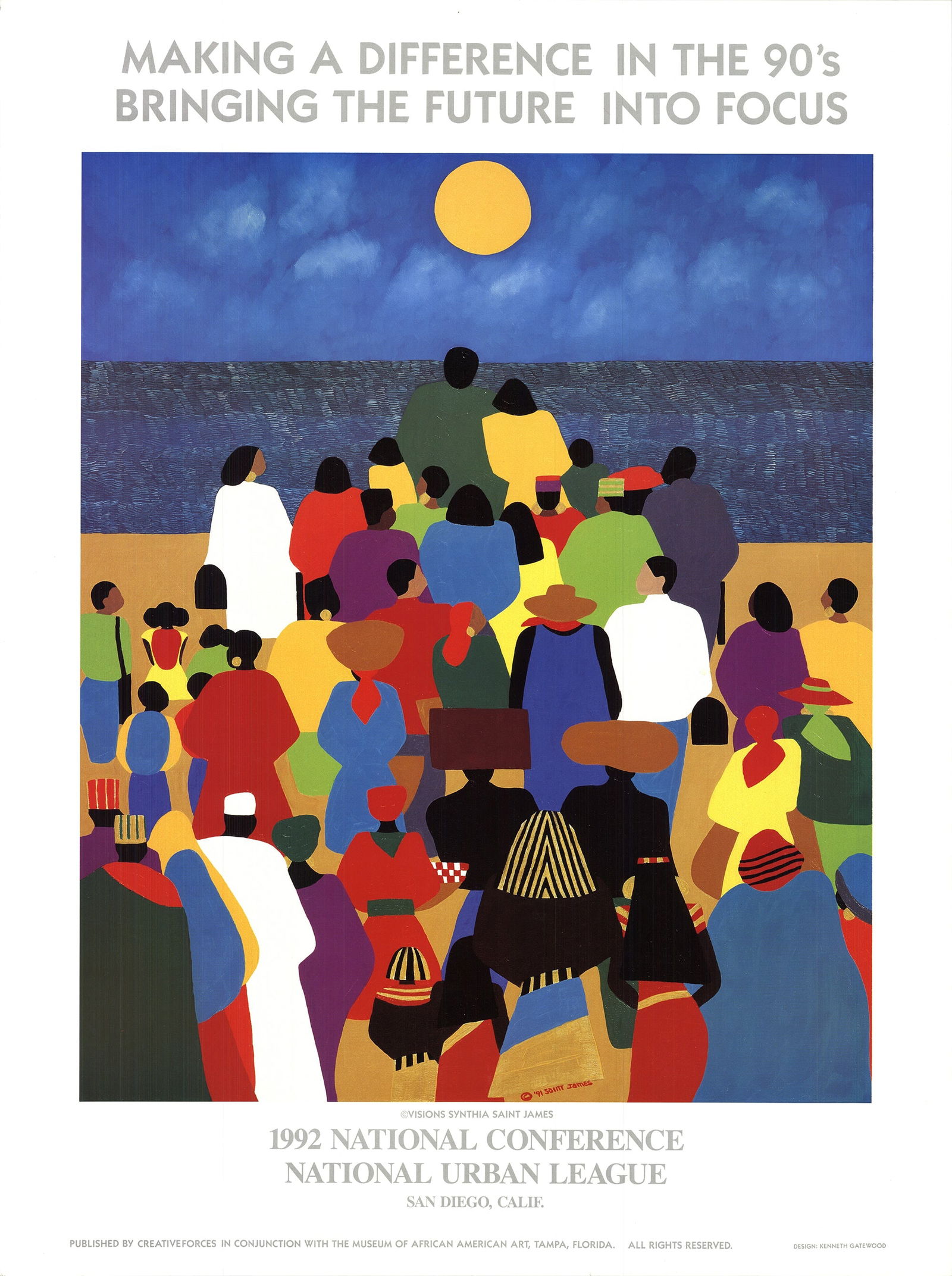 Synthia Saint James - Making a Difference in the 90's Bringing the Future into Focus - 1992 Offset (1 of 3)