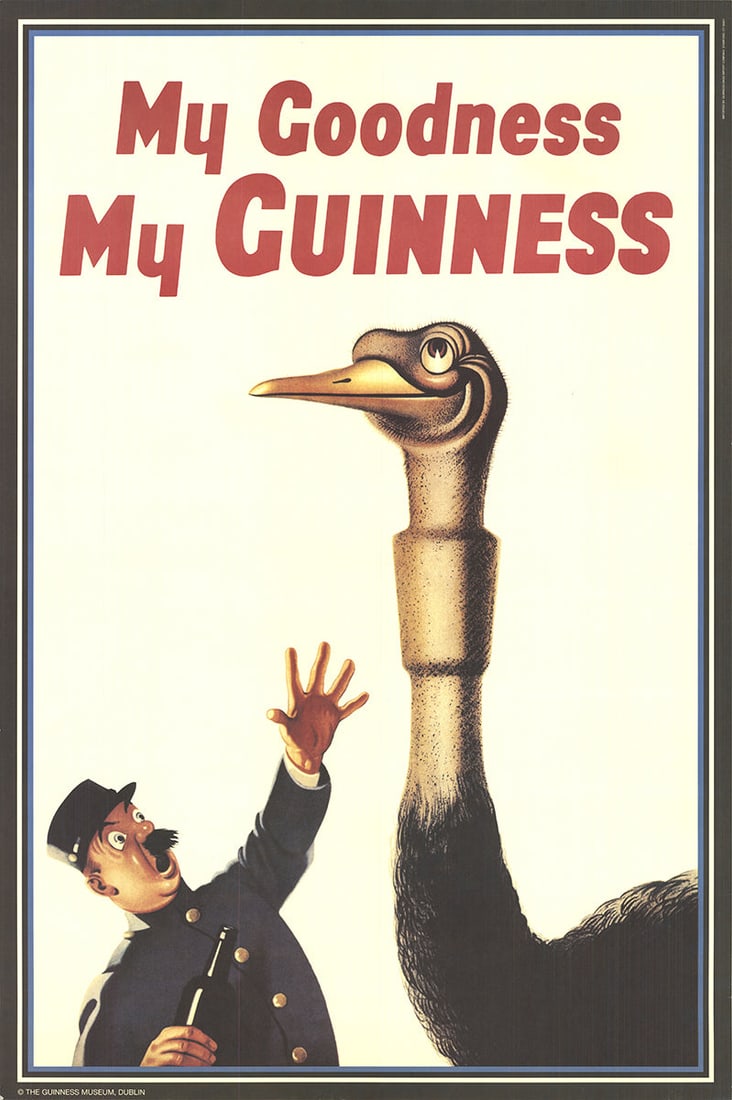John Gilroy - My Goodness My Guinness - Offset Lithograph 30" x 20" (1 of 3)
