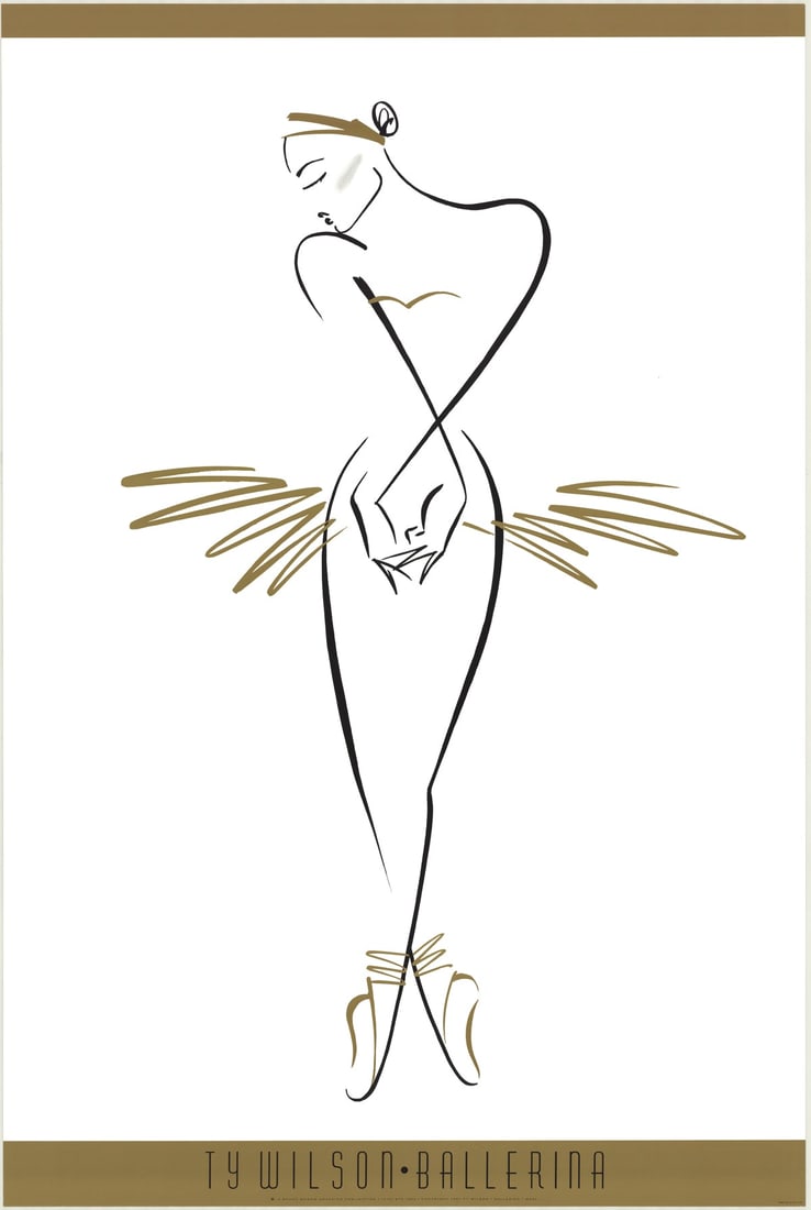 Ty Wilson - Ballerina - 1991 Offset Lithograph 36" x 24" (1 of 1)