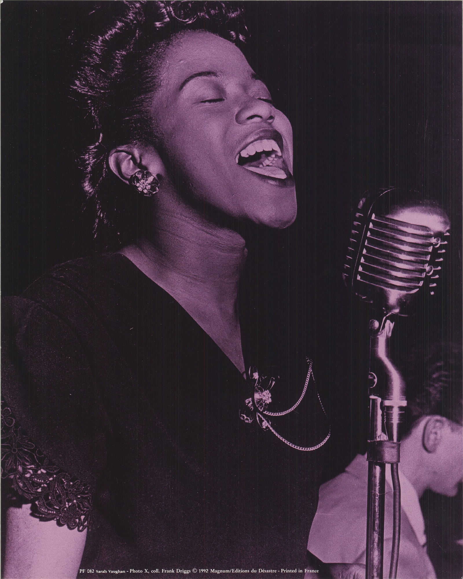 Artist Unknown - Sarah Vaughan - 1992 Offset Lithograph 12" x 9.5" (1 of 1)