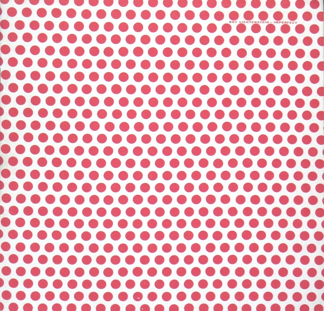 1988 Roy Lichtenstein-Imperfect Book: Reference #: ULXX3100-R Artist Name: Lichtenstein, Roy Title: Roy Lichtenstein-Imperfect Medium: Book Edition Size: Unknown Year: 1988 Paper Size: 8.25 x 8.25 inches Image Size: 8.25 x 8.25 inches Con