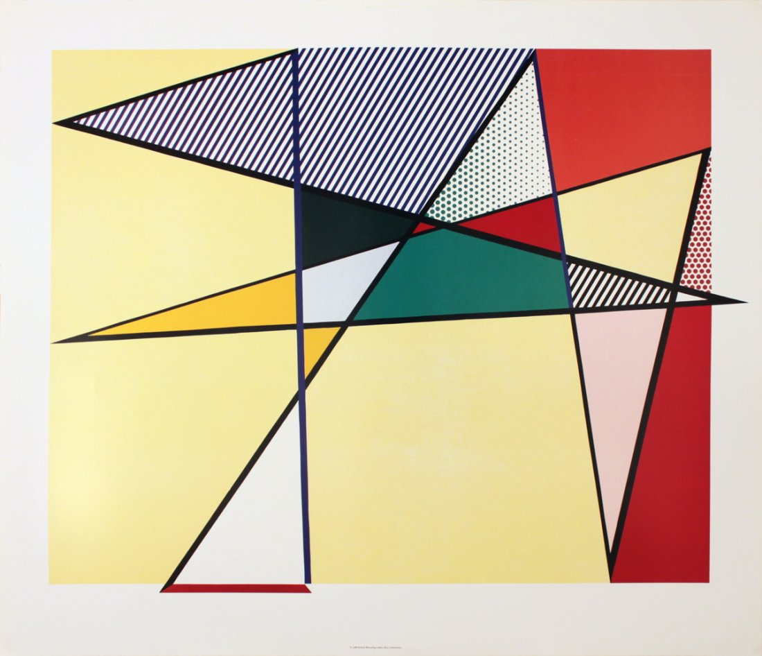 1988 Lichtenstein Imperfect Series Poster: Reference #: ULYY9108 Artist Name: Lichtenstein, Roy Title: Imperfect Series Medium: Offset Lithograph Edition Size: Unknown Year: 1988 Paper Size: 27.5 x 31.25 inches Image Size: 22.75 x 27.25 inches