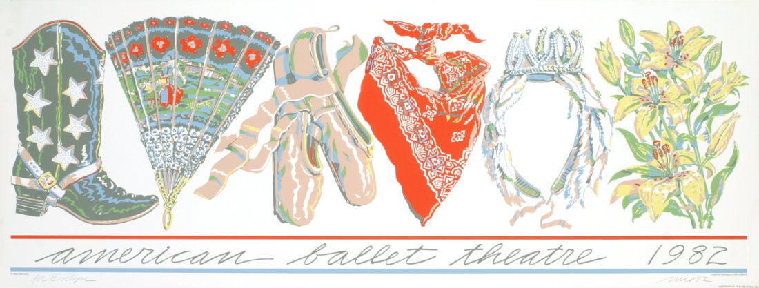 Signed Nice American Ballet Theater Serigraph: Reference #: ULEF5696-B Artist Name: Nice, Don Title: American Ballet Theater Medium: Serigraph Edition Size: 800 Year: 1982 Paper Size: 17.5 x 46 inches Image Size: 17.5 x 46 inches Condition: B: Ver