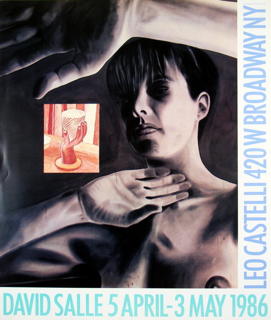 1986 Salle At Castelli's Poster: Reference #: ULAW1657 Artist Name: Salle, David Title: At Castelli's Medium: Offset Lithograph Edition Size: Unknown Year: 1986 Paper Size: 28 x 25.5 inches Image Size: 25 x 20.75 inches Condition: A: