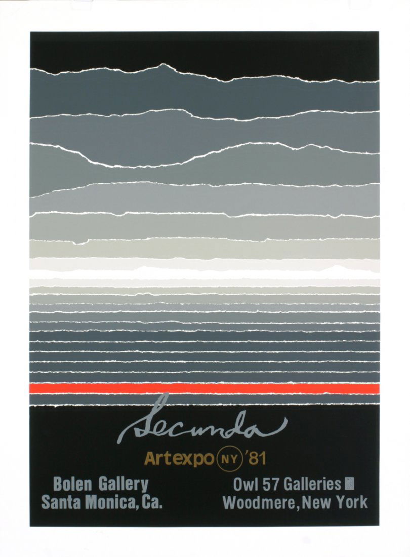 1981 Secunda Art Expo Lithograph: Reference #: ULXX1275 Artist Name: Secunda, Arthur Title: Art Expo Medium: Lithograph Edition Size: Unknown Year: 1981 Paper Size: 31.25 x 23.25 inches Image Size: 27.75 x 19.5 inches Condition: A-: N
