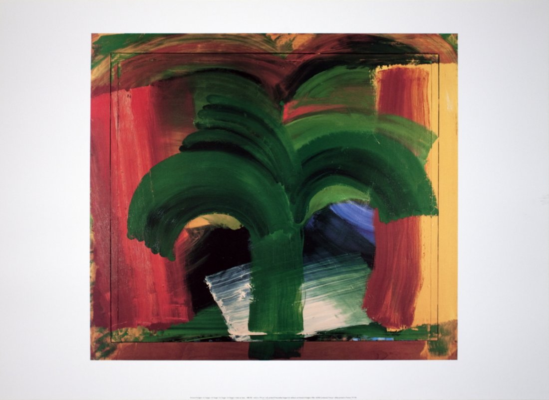 1996 Hodgkin In Tangier Poster: Reference #: ULYY6115 Artist Name: Hodgkin, Howard Title: In Tangier Medium: Offset Lithograph Edition Size: Unknown Year: 1996 Paper Size: 23.5 x 31.5 inches Image Size: 19.25 x 21 inches Condition: 