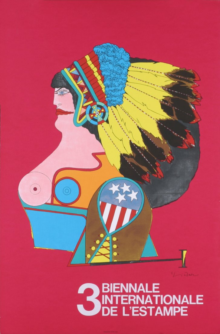 Lindner Third Biennale de L'Estampe Lithograph: Reference #: ULXX1713 Artist Name: Lindner, Richard Title: Third Biennale de L'Estampe Medium: Lithograph Edition Size: Unknown Year: Unknown Paper Size: 35 x 23.5 inches Image Size: 35 x 23.5 inches