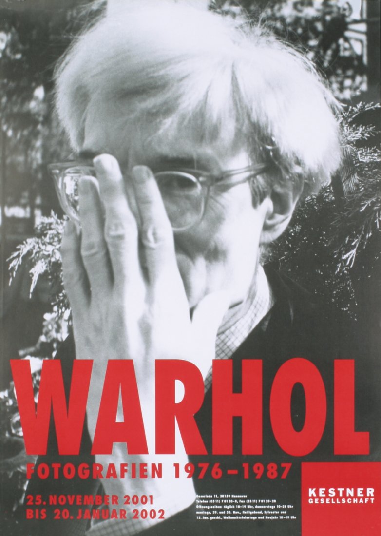 Warhol Self-Portrait Poster: Reference #: ULGH1329 Artist Name: Warhol, Andy Title: Self-Portrait Medium: Offset Lithograph Edition Size: 1000 Year: Unknown Paper Size: 33 x 23.5 inches Image Size: 33 x 23.5 inches Condition: A: 