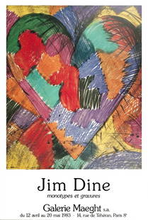 5 Assorted Dine Heart Posters: This is a group of 5 assorted posters. Below is a description and image of each piece in this group: