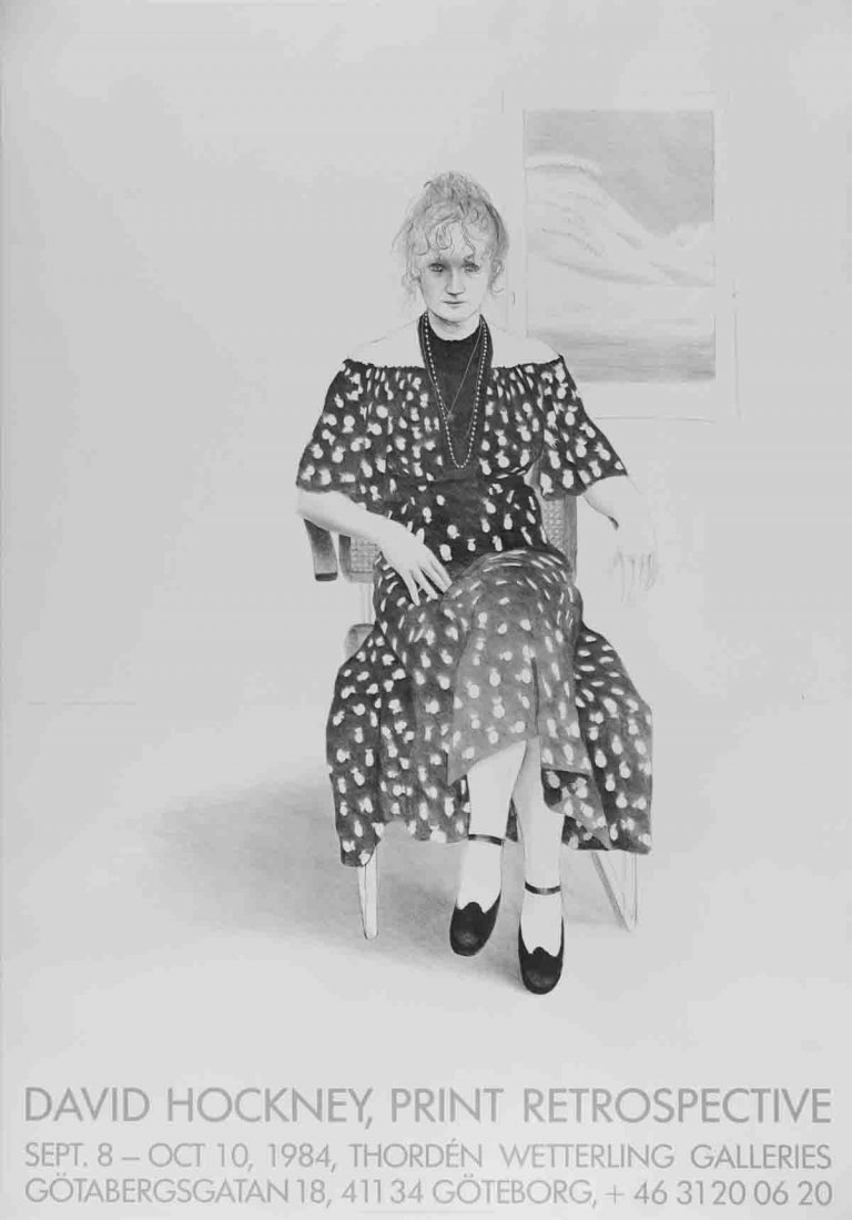 1984 Hockney Celia, 8365 Melrose Avenue Poster
