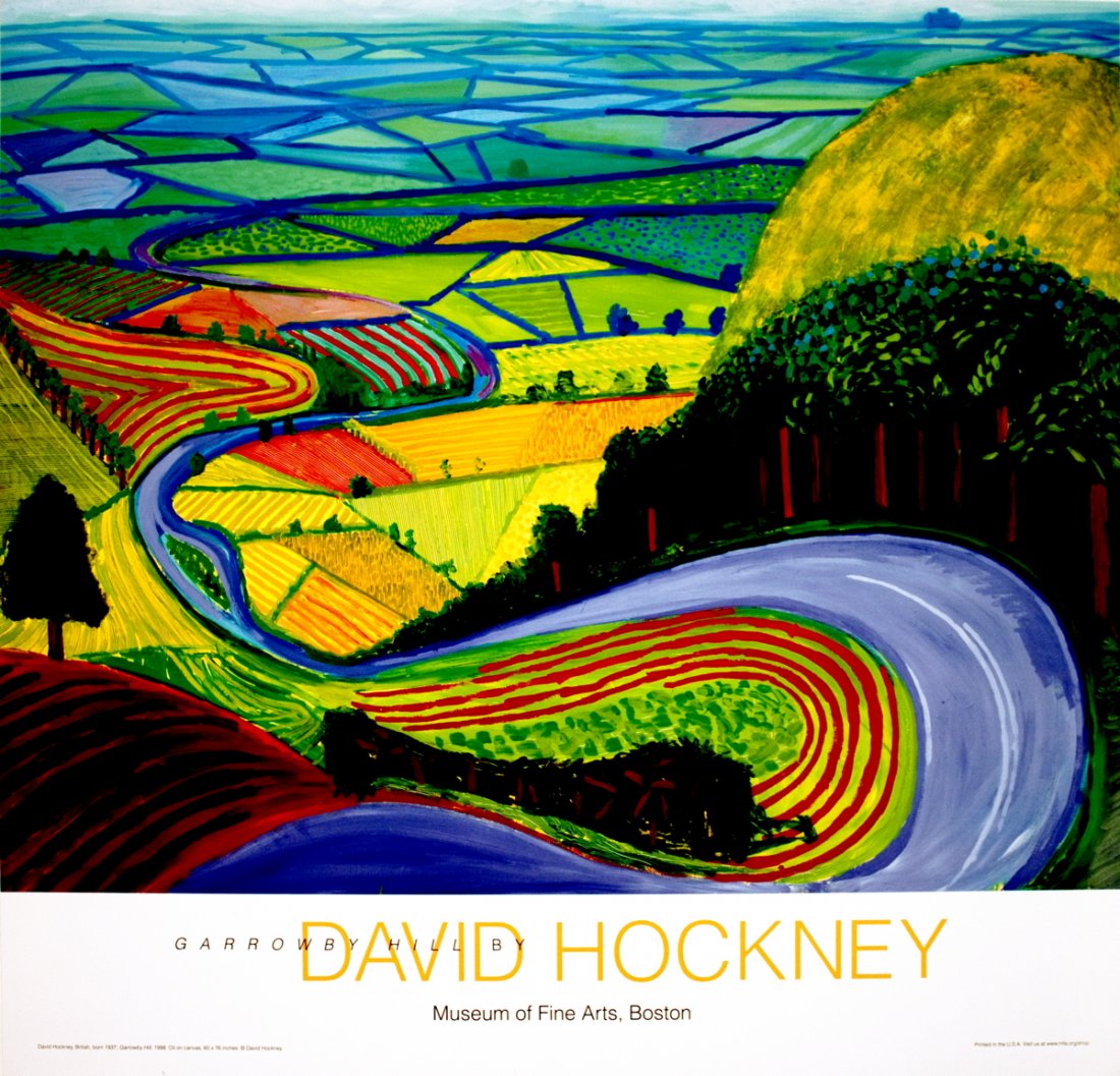 5 Assorted Hockney Landscapes Posters
