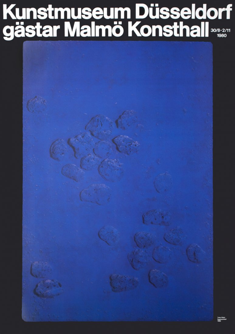1980 Klein Embossed Mushrooms Poster: Reference #: ULGH1624 Artist Name: Klein, Yves Title: Embossed Mushrooms Medium: Offset Lithograph Edition Size: Unknown Year: 1980 Paper Size: 39.5 x 27.5 inches Image Size: 33 x 22.25 inches Conditi
