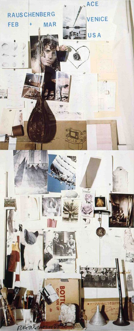 1978 Rauschenberg Ace Gallery, Venice, CA Poster: Reference #: ULYY5006 Artist Name: Rauschenberg, Robert Title: Ace Gallery, Venice, California Medium: Offset Lithograph Edition Size: Unknown Year: 1978 Paper Size: 75 x 30 inches Image Size: 75 x 30