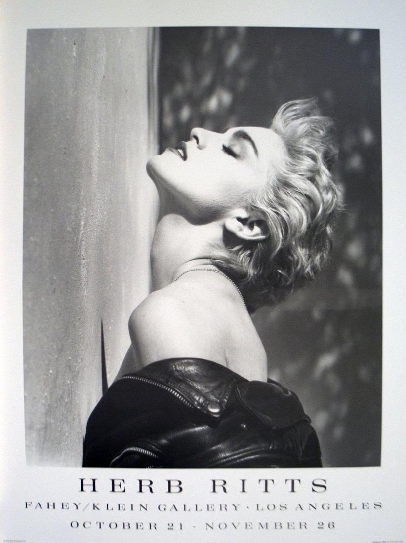 Ritts Madonna Poster: Reference #: ULXX9089 Artist Name: Ritts, Herb Title: Madonna Medium: Offset Lithograph Edition Size: Unknown Year: Unknown Paper Size: 31.5 x 23.5 inches Image Size: 25 x 20.5 inches Condition: A: Mi