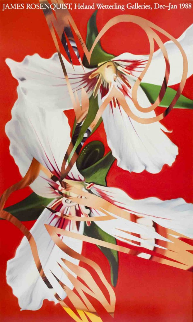 1988 Rosenquist Sister Shrieks Poster: Reference #: ULYY6487 Artist Name: Rosenquist, James Title: Sister Shrieks Medium: Offset Lithograph Edition Size: Unknown Year: 1988 Paper Size: 39.25 x 23.5 inches Image Size: 39.25 x 23.5 inches Co