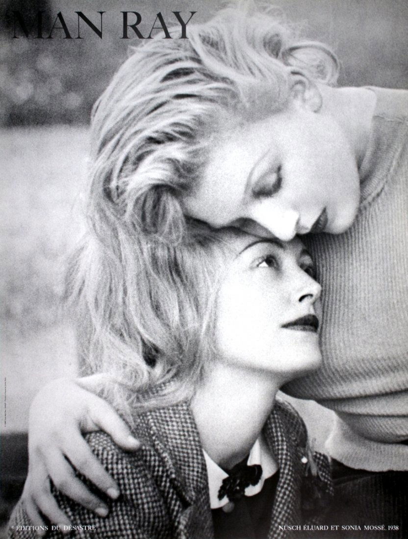 1988 Man Ray Nusch Eluard et Sonia Mosse Poster: Reference #: ULYY6157 Artist Name: Man Ray Title: Nusch Eluard et Sonia Mosse Medium: Offset Lithograph Edition Size: unknown Year: 1988 Paper Size: 31.5 x 23.5 inches Image Size: 31.5 x 23.5 inches C