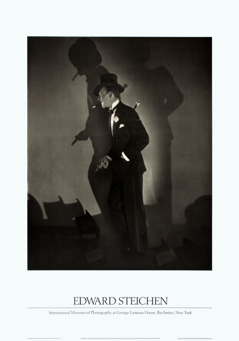1987 Steichen Fred Astaire Poster: Reference #: ULYY6302 Artist Name: Steichen, Edward Title: Fred Astaire Medium: Offset Lithograph Edition Size: unknown Year: 1987 Paper Size: 27.5 x 19.75 inches Image Size: 18.5 x 15 inches Conditio