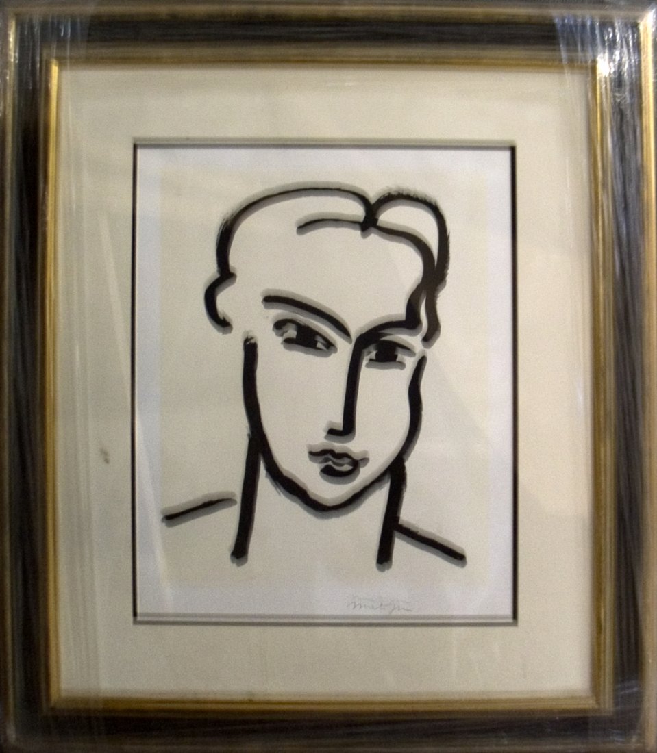 Matisse Grande Tete De Katia, 1950 Framed: Reference #: ULXX9698-F Artist Name: Matisse, Henri Title: Grande Tete De Katia, 1950 Medium: Framed Edition Size: Unknown Year: Unknown Paper Size: 36 x 30.5 inches Image Size: 21.5 x 17 inches Condi