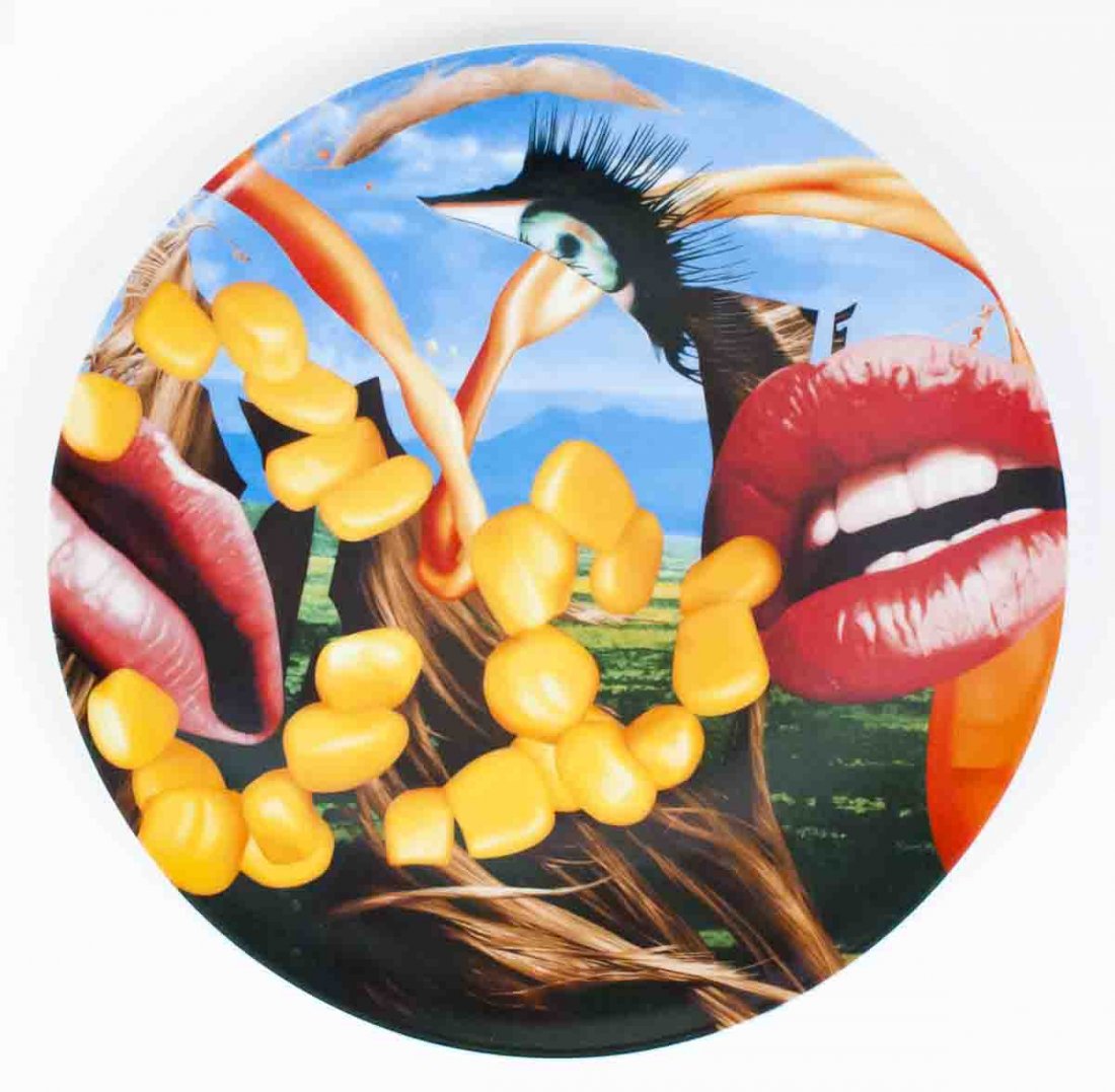 2012 Koons Lips Plate: Reference #: ULYY5195 Artist Name: Koons, Jeff Title: Lips Medium: Plate Edition Size: 2500 Year: 2012 Paper Size: 12.5 x 12.5 inches Image Size: 12.5 x 12.5 inches Condition: A: Mint Notes: Limited E