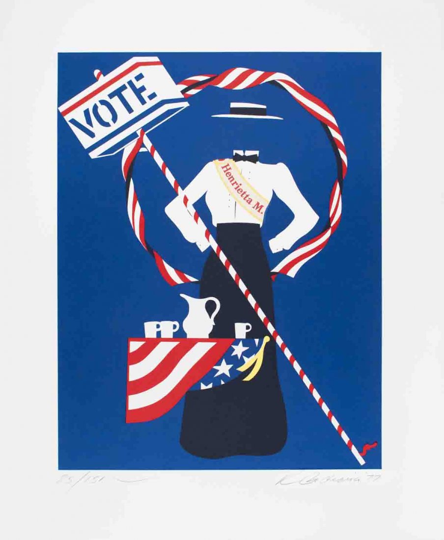 Signed 1977 Indiana Henrietta Martin Serigraph: Reference #: ULXX8063-B Artist Name: Indiana, Robert Title: Henrietta Martin Medium: Serigraph Edition Size: 150 Year: 1977 Paper Size: 23.5 x 19.5 inches Image Size: 18 x 14 inches Condition: A: Mint