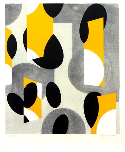 Signed 1987 Komoski Festival Serigraph: Reference #: ULLC1023-B Artist Name: Komoski, Bill Title: Community Holiday Festival Medium: Serigraph Edition Size: 72 Year: 1987 Paper Size: 41.5 x 34 inches Image Size: 41.5 x 34 inches Condition: