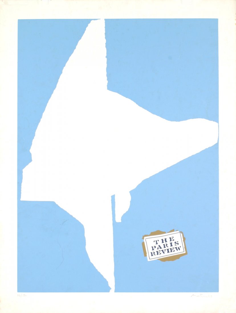 Signed 1968 Motherwell Paris Review Serigraph: Reference #: ULEF5235-B Artist Name: Motherwell, Robert Title: Paris Review Medium: Serigraph Edition Size: 150 Year: 1968 Paper Size: 34.5 x 26 inches Image Size: 30 x 22.5 inches Condition: D: Heavy