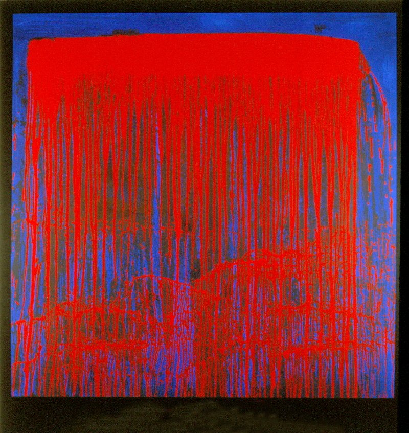 S/N 1993 Steir Night Swing (Waterfall) Serigraph: Reference #: ULLC1055-B Artist Name: Steir, Pat Title: Night Swing (Waterfall) Medium: Serigraph Edition Size: 108 Year: 1993 Paper Size: 37 x 39 inches Image Size: 37 x 39 inches Condition: C: Severa