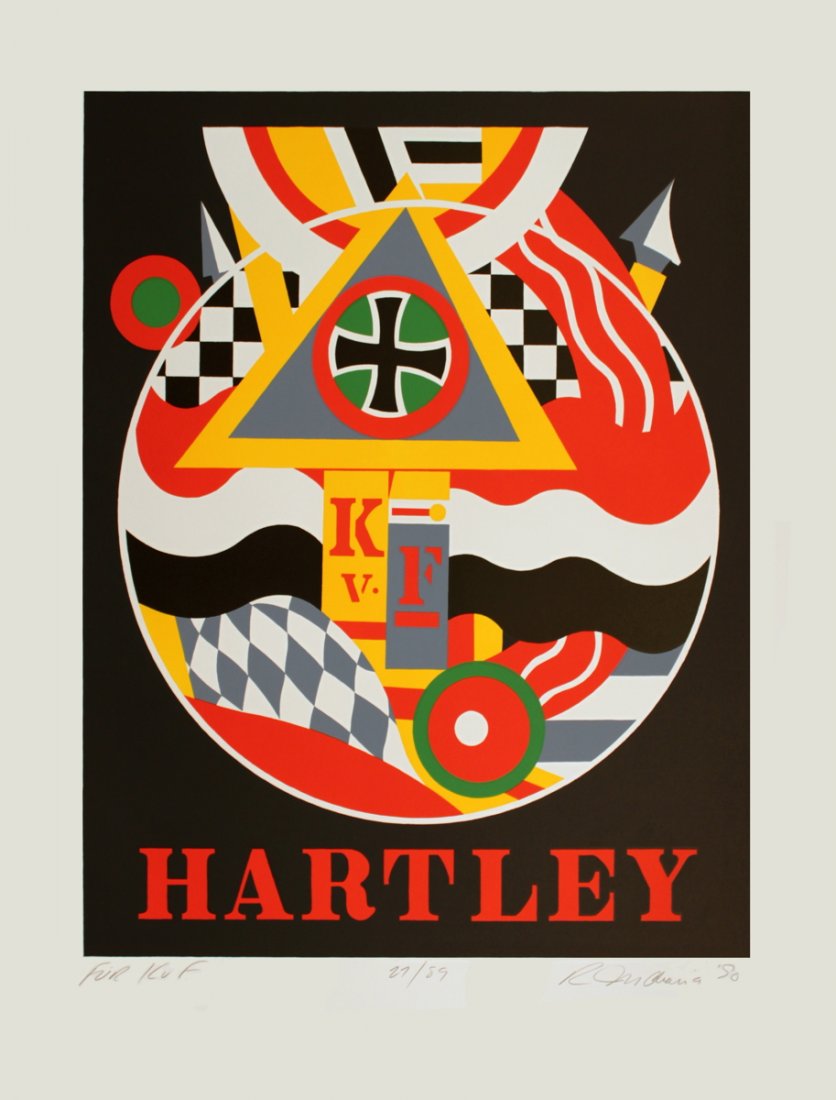 S/N 1990 Indiana Fur K. v. F. (Hartley) Serigraph: Reference #: ULYY7065-B Artist Name: Indiana, Robert Title: Fur K. v. F. (Hartley) Medium: Serigraph Edition Size: 89 Year: 1990 Paper Size: 38 x 30 inches Image Size: 30 x 24 inches Condition: A: Min