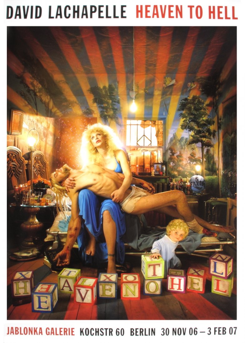 LaChapelle Kurt Cobain & Courtney Love Poster: Reference #: ULGH1169 Artist Name: LaChapelle, David Title: Kurt Cobain & Courtney Love Medium: Offset Lithograph Edition Size: limited Year: 2006 Paper Size: 33.25 x 23.5 inches Image Size: 28.25 x 2