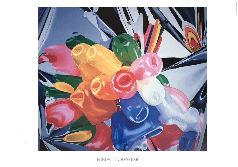 2011 Koons Tulips Poster: Reference #: ULYY6387 Artist Name: Koons, Jeff Title: Tulips Medium: Offset Lithograph Edition Size: Unknown Year: 2011 Paper Size: 27.5 x 39.5 inches Image Size: 23.75 x 28 inches Condition: A: Mint