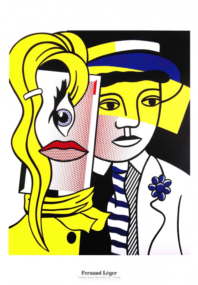 2004 Lichtenstein Stepping Out Poster: Reference #: ULGH1459 Artist Name: Lichtenstein, Roy Title: Stepping Out Medium: Offset Lithograph Edition Size: 500 Year: 2004 Paper Size: 39.5 x 27.5 inches Image Size: 31 x 25 inches Condition: A: 