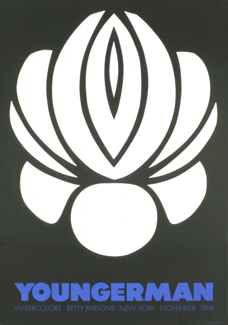 1968 Youngerman Watercolors Serigraph: Reference #: ULEF5458 Artist Name: Youngerman, Jack Title: Watercolors Medium: Serigraph Edition Size: unknown Year: 1968 Paper Size: 34 x 24 inches Image Size: 34 x 24 inches Condition: B: Very Good