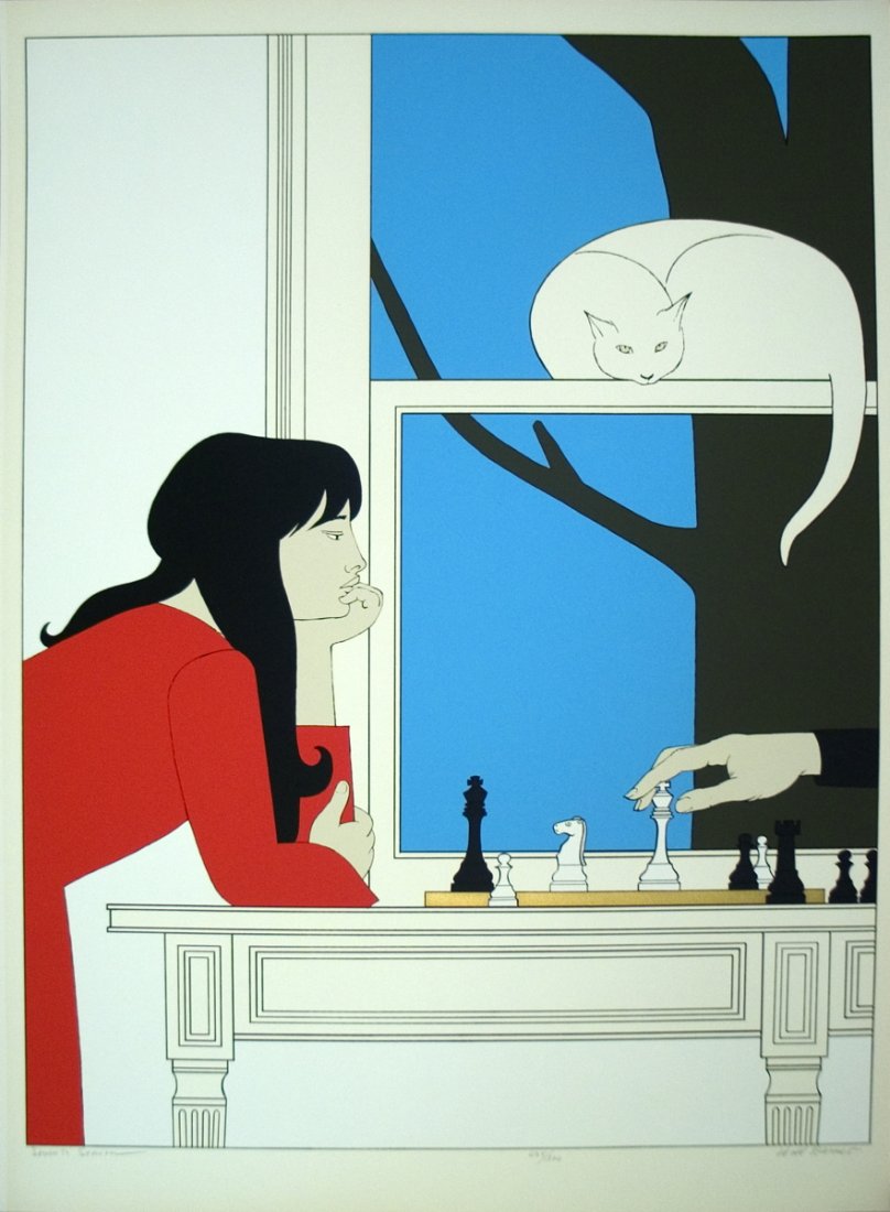 Signed 1975 Barnet Seventh Season Serigraph: Reference #: ULEF1290-B Artist Name: Barnet, Will Title: Seventh Season Medium: Serigraph Edition Size: 300 Year: 1975 Paper Size: 39.5 x 29.25 inches Image Size: 36 x 27.25 inches Condition: A-: Near