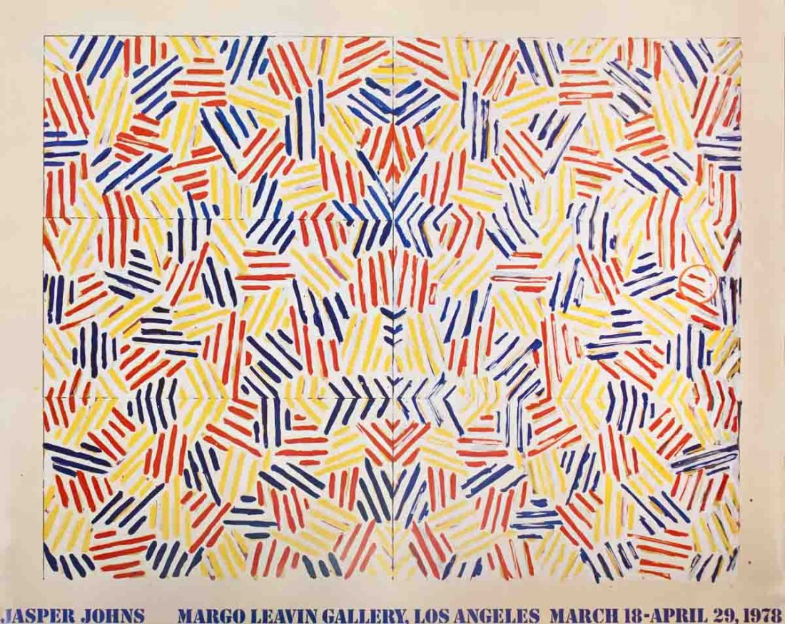 1978 Johns Corpse and Mirror Poster: Reference #: ULYY6688 Artist Name: Johns, Jasper Title: Corpse and Mirror Medium: Offset Lithograph Edition Size: Unknown Year: 1978 Paper Size: 44 x 55 inches Image Size: 44 x 55 inches Condition: B-