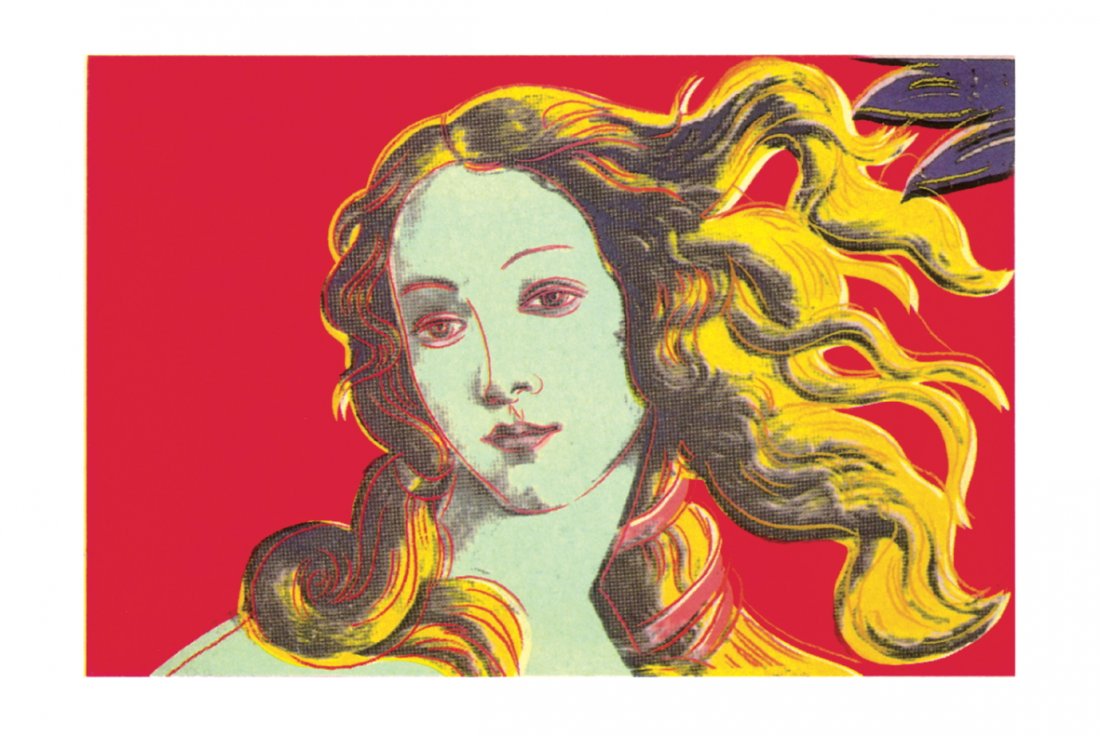 2000 Warhol Birth of Venus-Red Poster: Reference #: ULNR653 Artist Name: Warhol, Andy Title: Birth of Venus-Red Medium: Offset Lithograph Edition Size: unknown Year: 2000 Paper Size: 27.5 x 39.5 inches Image Size: 22.5 x 33 inches Conditio