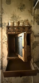 Antique Spice Rack with Grocery List