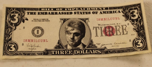 $3 Bill of Impeachment Clinton