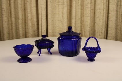 Depression Glass Cobalt Blue