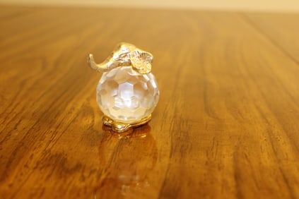 24K Gold Plated Menagerie Elephant
