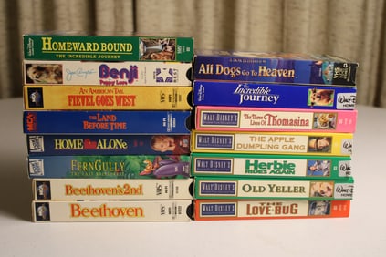 Classic VHS Collection for 90s kids