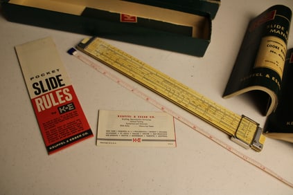 K & E Cooke Radio Slide Rule RARE